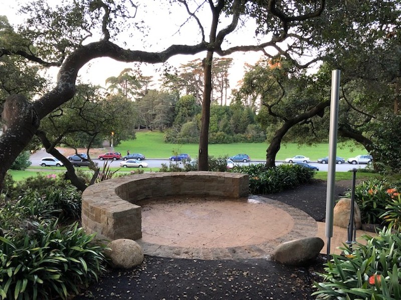 The Artists Portal in the National AIDS Memorial Grove, dedicated by the San Francisco Gay Men's Chorus on December 1, 2018, the 25th Anniversary of World AIDS Day