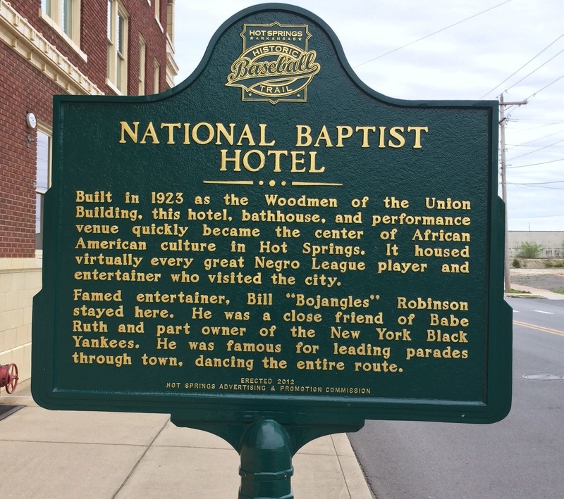 Built in 1923, the National Baptist Hotel was quickly established as the center of African American culture in the town and it became known as the place that Negro League players or Black entertainers would stay when they were in town.