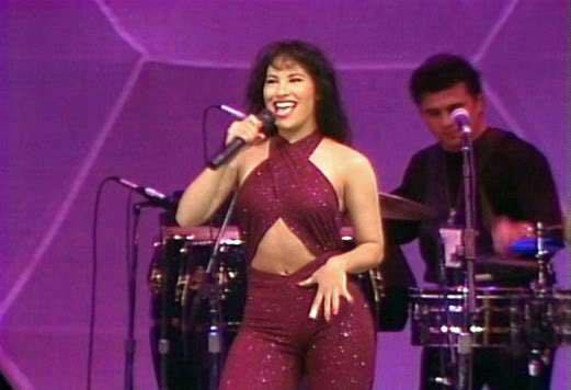 Singing was a passion for Selena, and her fans loved her. Pictured above is one of her iconic outfits.
