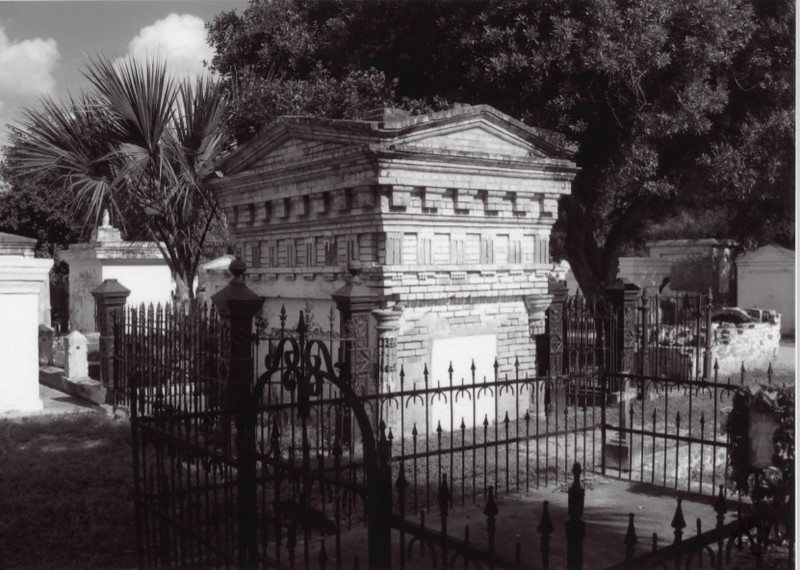 Burial crypt in Old City Cemetery Cemetery in ca. 2007 photo (Eugene Fernandez)