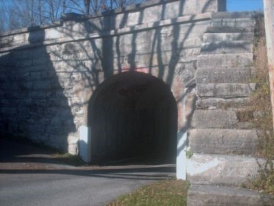 Built in 1837 the stone overpass one was of the first bridges every built in the state of Indiana and is still standing today. 