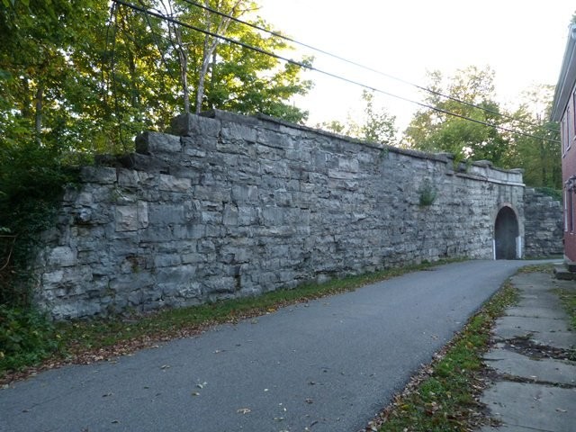 Made of Stone and Brick the bridge still stands well constructed. It is not known who built the site.