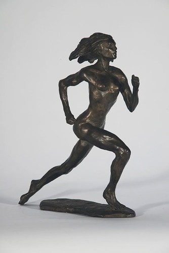 Bobbi Gibb Marathon Sculpture, designed by Bobbi Gibb.