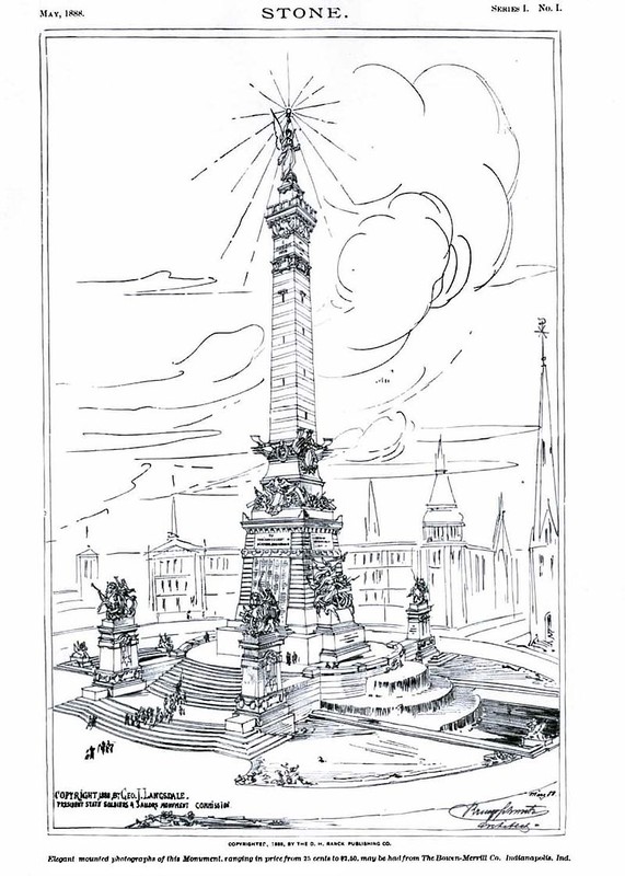 1888 rendering of the monument from STONE magazine