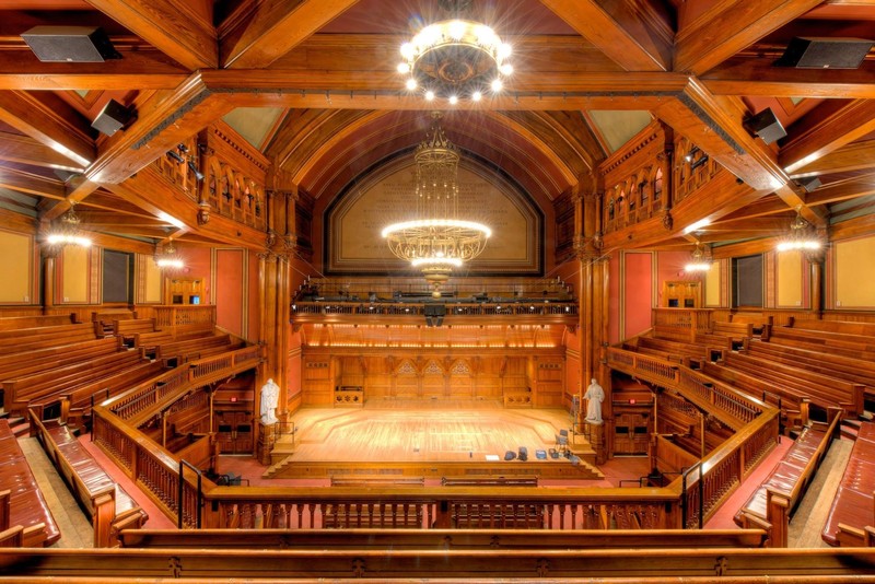 An inside view of Sanders Theater 