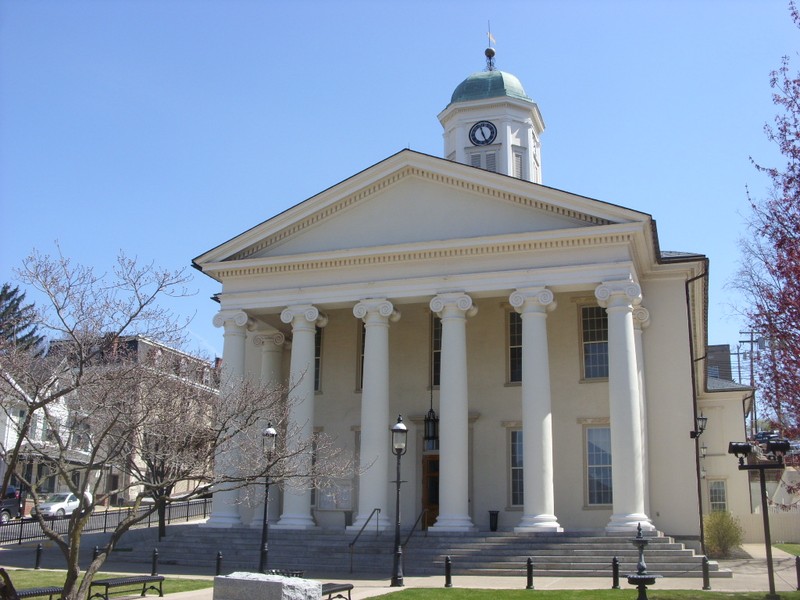 Centre County Courthouse was first built in 1805 and has been expanded many times. 