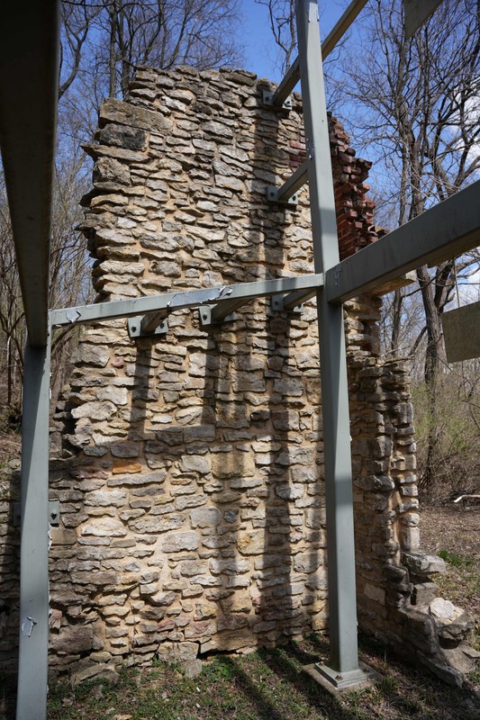 Preservationists have worked to stabilize the Old Quindaro Brewery Ruins 