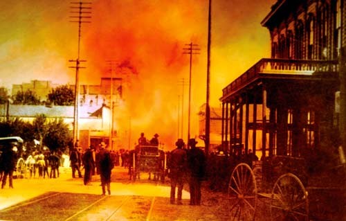 Old Photograph of the Great Seattle Fire