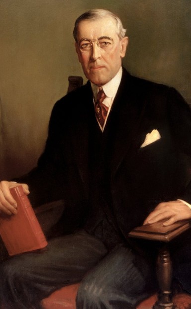 Our nation's 28th President Woodrow Wilson. 