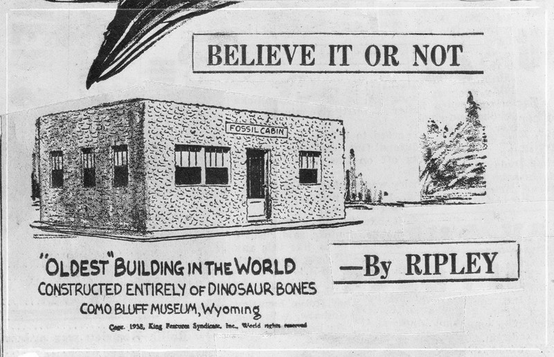 The Fossil Cabin Museum being recognized by Ripley's Believe It or Not.