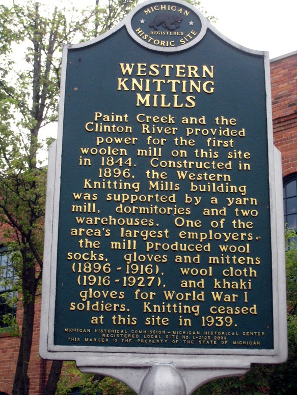 Western Knitting Mills, Michigan Historical Marker, 2020