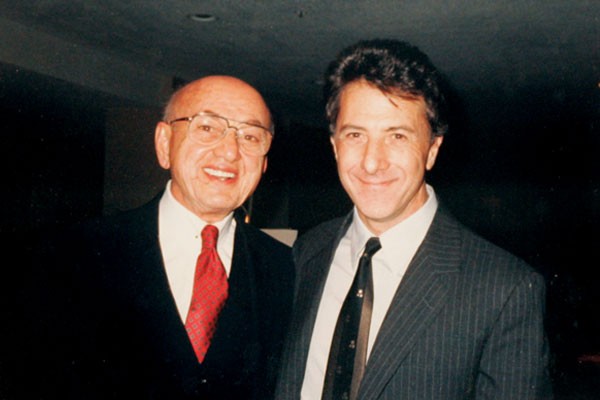 Jim Tweel with actor Dustin Hoffman