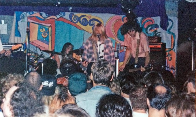 Nirvana performing at the Pyramid