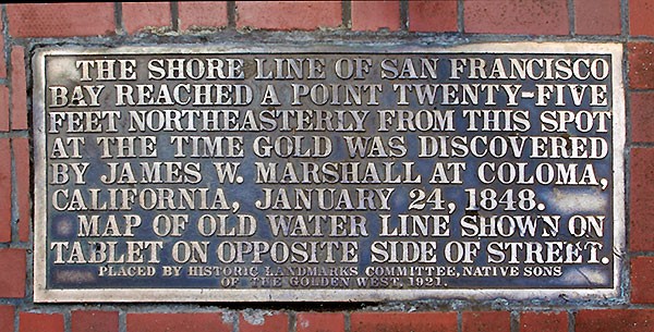 The Old Shoreline Historical Marker (first marker in a set of two)