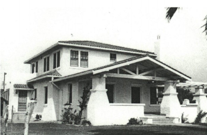 Gregg Wood House in ca. late 1920s photo after addition built (Texas Historical Commission Historical Marker Files)