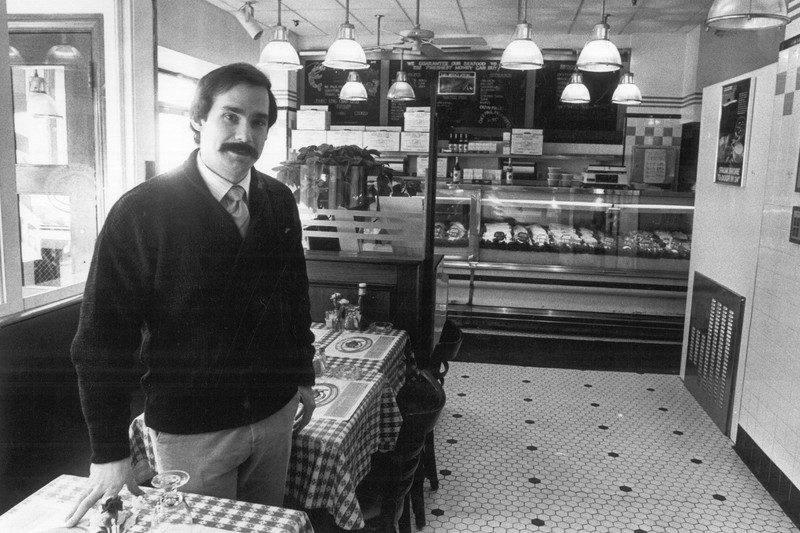 Roger Berkowitz, son of George Berkowitz and grandson of Harry Berkowitz, in the original Legal Sea Foods in Inman Square