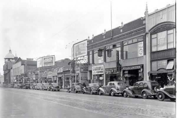 Harvard St in 1936 - 3 years after opening just a small building to the left.