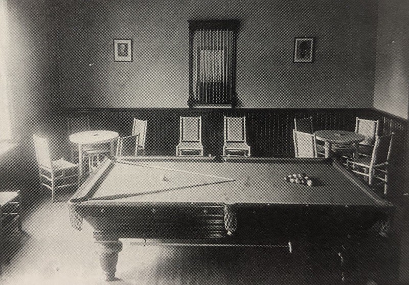 Billiard's room in St. Leo's Hall. Source: Paschal Baumstein, Blessings in the Years to Come (1997)