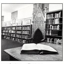 The Benedictine Room, the home of the special Benedictine Collection dedicated to the mission and history of the monastic order. Source: Baumstein, Blessings in the Years to Come (1997)