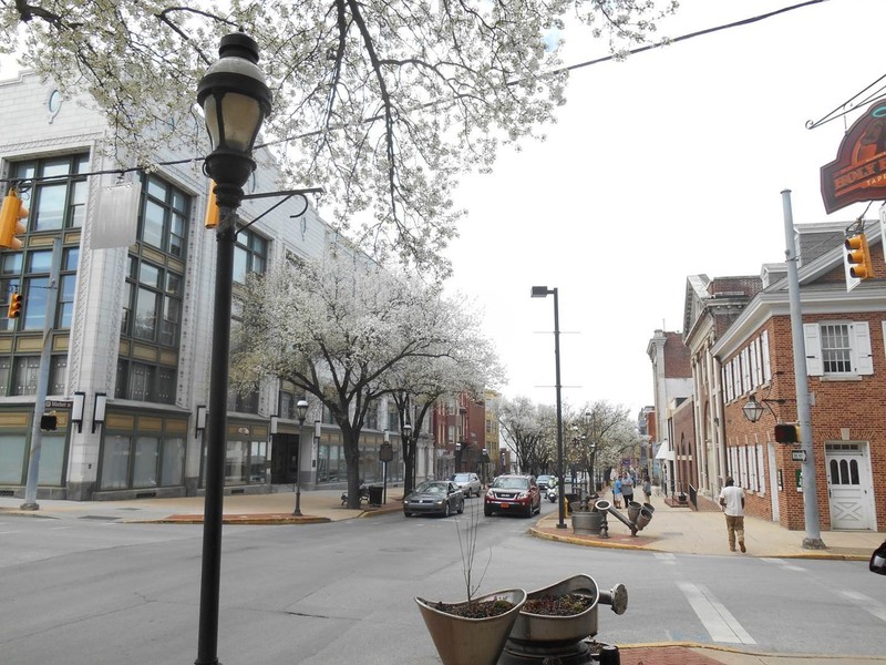 The building to the left is the York County Human Services Center. This is the site where John Clark's house once stood.