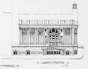 Sketch of the Liberty Theater from 1913.