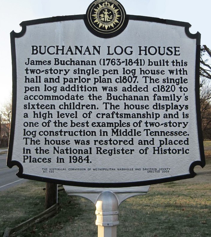 Sign for the Buchanan House