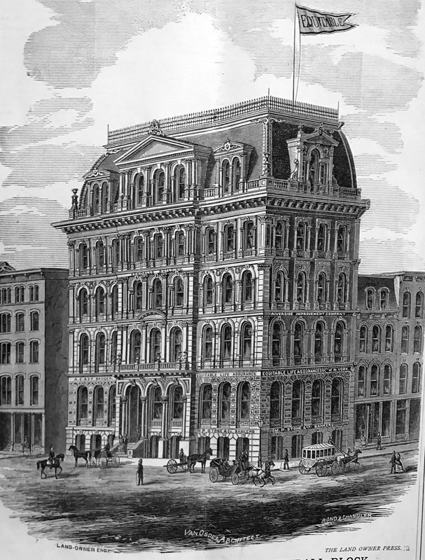 Drawing of Kendall block II the original office of the Agency