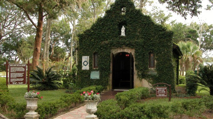 Shrine of Our Lady of La Leche. Credit: Mission Nombre de Dios