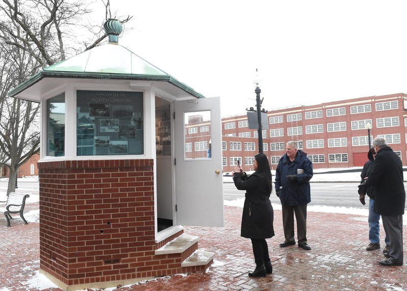 The North Canton Heritage Society opened a permanent exhibition on the history of the city in January 2018.
