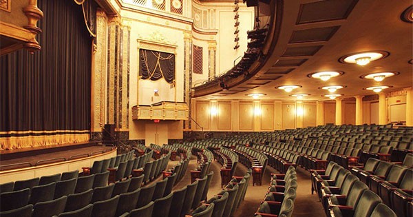 Inside the Victoria Theatre auditorium.