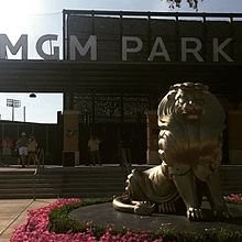 Front of MGM Park 