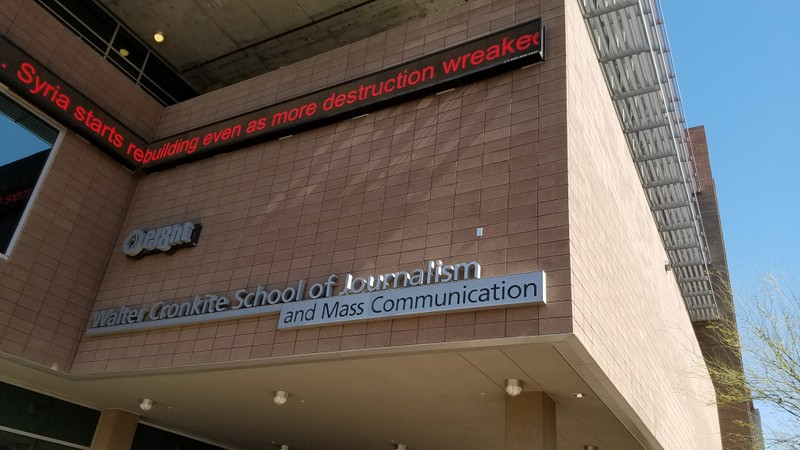 The Cronkite building is home to Arizona PBS, and broadcasts to nearly two million viewers each week.