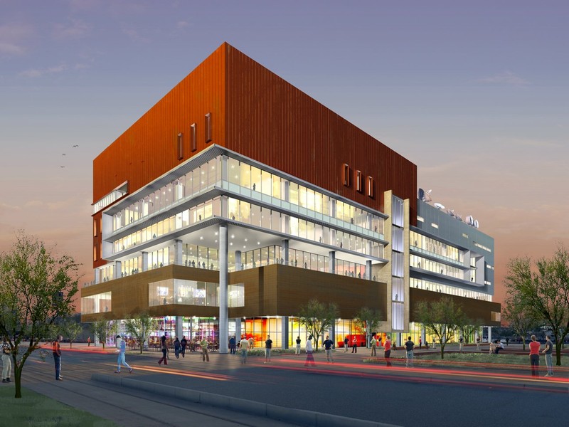 Concept design for the building before it finished construction in 2008.