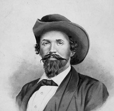 A photo of John Hunt Morgan. "Thunderbolt of the Confederacy" and a nuisance for the Union along the Cumberland. 