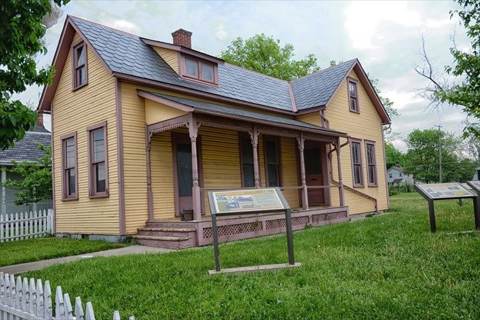 Medal of Honor recipient Edward Rickenbacker lived in this home as a child and young man prior to World War I.