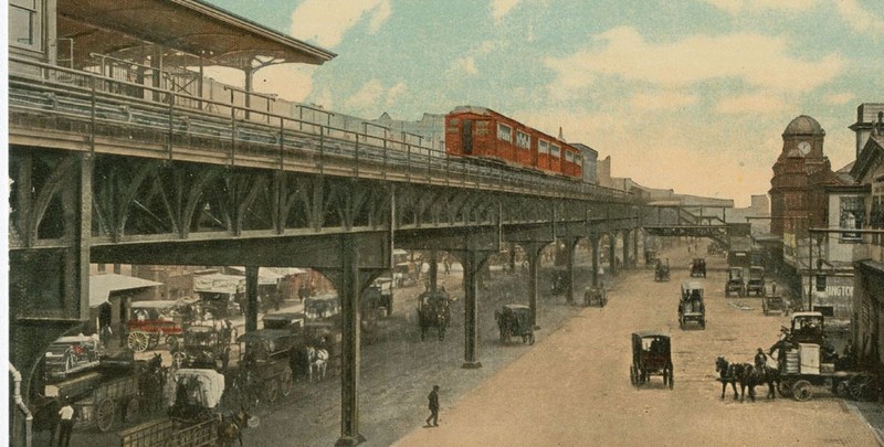 Postcard of Delaware Ave, between 1907-1916