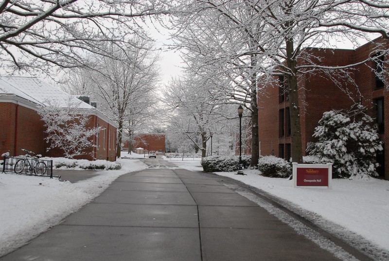 Chesapeake Hall on right