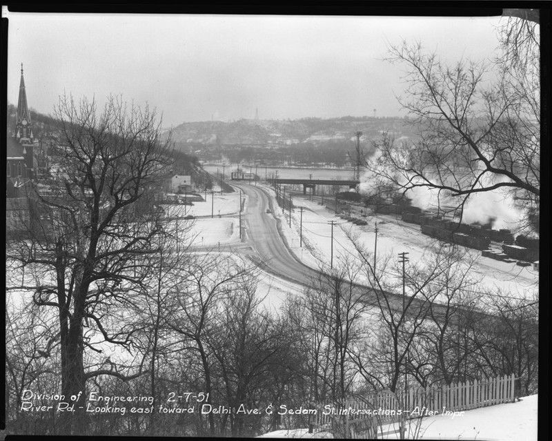 River Road after improvements in 1951

City of Cincinnati Engineering Department