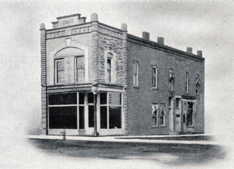 Masonic Block, west and south elevations, 1907