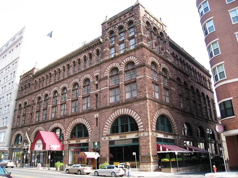 Cheney Building By H. H. Richardson (1838–1886). Building finished in 1876.