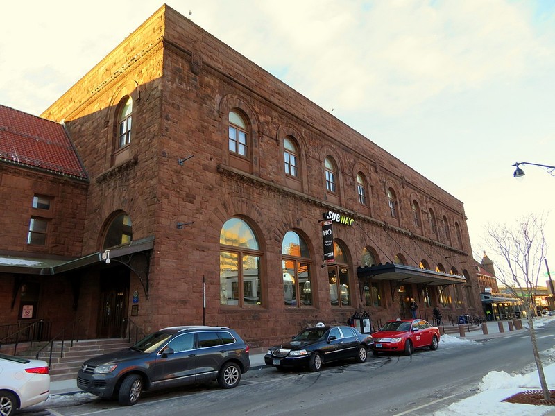 Central section of Hartford Union Station in December 2017