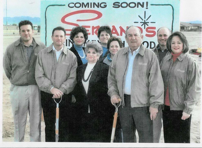 Serrano Family at a Restaurant Groundbreaking, 2005