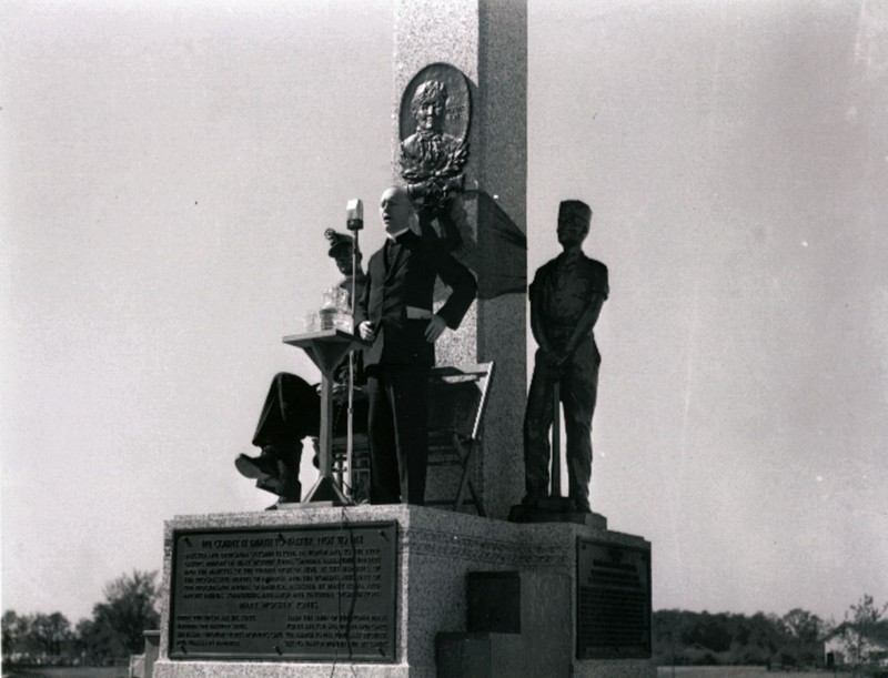 Originally the top area of the monument was conceived as a speakers' platform, for thousands of people. But the decline of mining and the loss of PMA to the UMWA led to the monument's decline as a base for universal uprising or memory formation. 