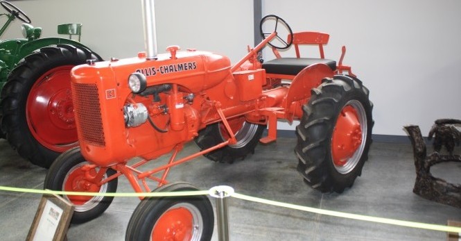 The museum features 180 farm vehicles and equipment.