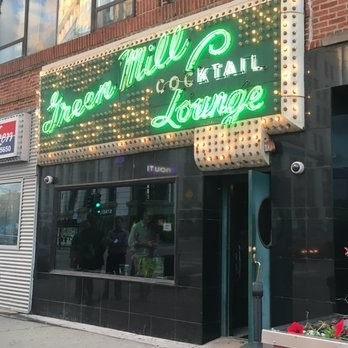 Green Mill facade and marquee sign