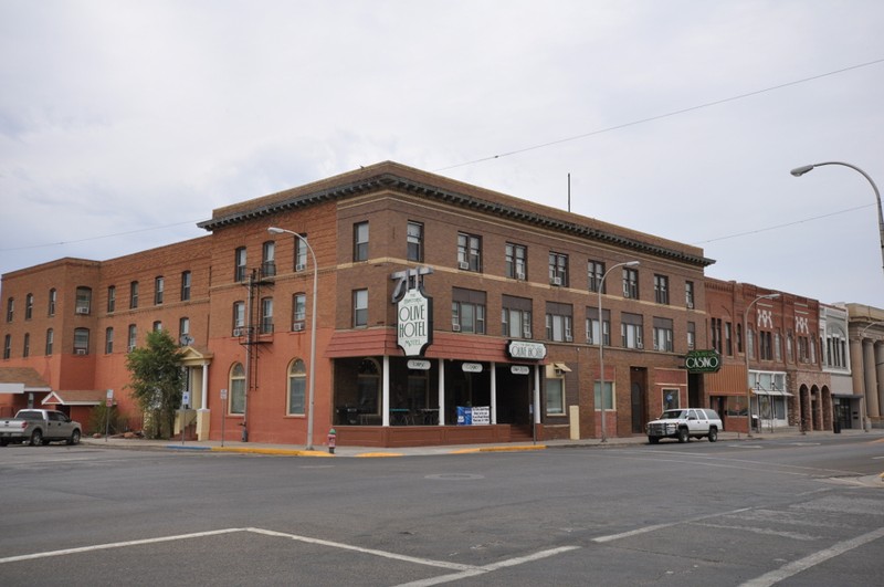 The historic Olive Hotel was built in 1899 and has been fixture on Main Street ever since.