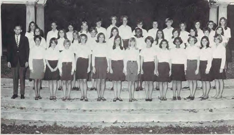 Westhampton Glee Club in the Greek Theatre from 1969
(Source: Race & Racism Project)