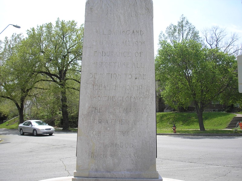 Quote, monument, fountain