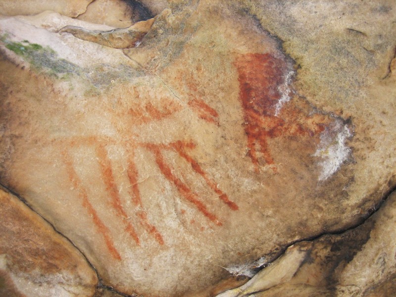 Example of rock art glyphs found at Silver Mound.