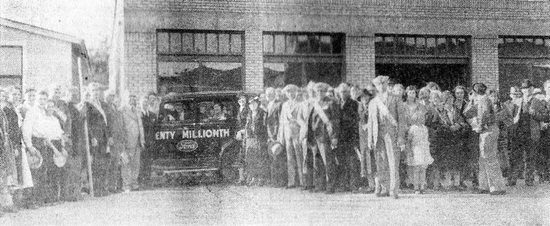 1933 Gov. Clarence Martin behind the wheel of the 20 millionth Ford